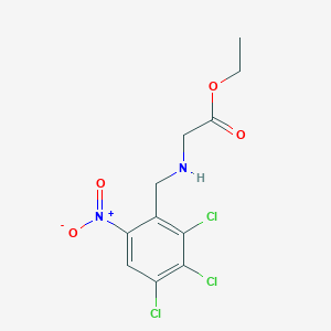 molecular formula C11H11Cl3N2O4 B13860506 Ethyl 2-[(2,3,4-trichloro-6-nitrophenyl)methylamino]acetate 