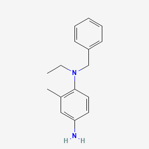 molecular formula C16H20N2 B1386052 N1-Benzyl-N1-ethyl-2-methylbenzene-1,4-diamine CAS No. 1094497-37-6