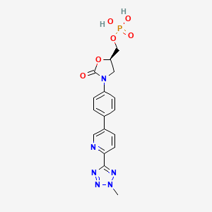 molecular formula C17H17N6O6P B13860526 Desfluoro Tedizolid Phosphate Ester 