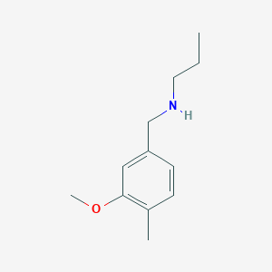 molecular formula C12H19NO B1386057 [(3-Methoxy-4-methylphenyl)methyl](propyl)amine CAS No. 1094641-71-0