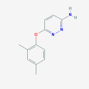 molecular formula C12H13N3O B13860576 6-(2,4-Dimethylphenoxy)pyridazin-3-amine 