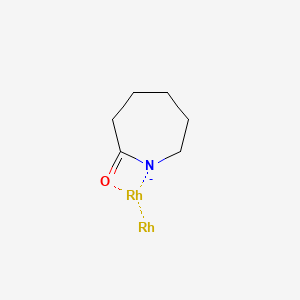 molecular formula C6H10NORh2- B13860598 azanidacycloheptan-2-one;rhodium 