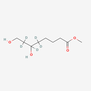 molecular formula C9H18O4 B13860625 Methyl (+/-)-6,8-Dihydroxyoctanoate-d5 
