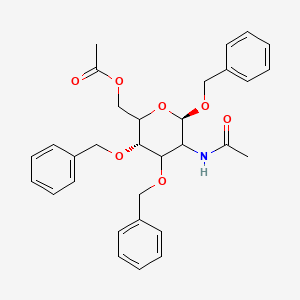 molecular formula C31H35NO7 B13860636 N-Acetyl-b-D-Glucosamine 6-Acetate 1,3,4-Tribenzyl Ether 