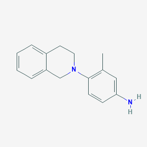 molecular formula C16H18N2 B1386064 4-[3,4-Dihydro-2(1H)-isoquinolinyl]-3-methylaniline CAS No. 1094746-56-1