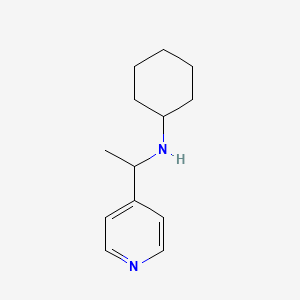 N-(1-pyridin-4-ylethyl)cyclohexanamine