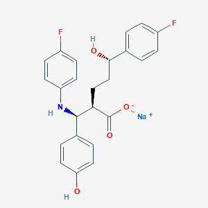 molecular formula C24H22F2NNaO4 B13860666 sodium;(2R,5S)-2-[(S)-(4-fluoroanilino)-(4-hydroxyphenyl)methyl]-5-(4-fluorophenyl)-5-hydroxypentanoate 
