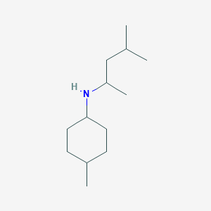 molecular formula C13H27N B1386068 4-methyl-N-(4-methylpentan-2-yl)cyclohexan-1-amine CAS No. 919799-86-3