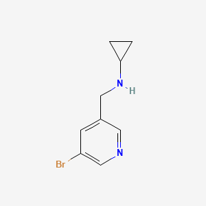 molecular formula C9H11BrN2 B1386069 N-[(5-bromopyridin-3-yl)methyl]cyclopropanamine CAS No. 1094755-35-7
