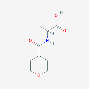 molecular formula C9H15NO4 B1386071 2-(Oxan-4-ylformamido)propanoic acid CAS No. 1309036-06-3