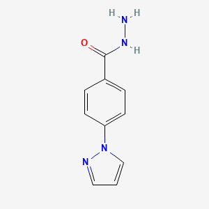 molecular formula C10H10N4O B1386072 4-(1H-Pyrazol-1-yl)benzohydrazide CAS No. 140837-47-4