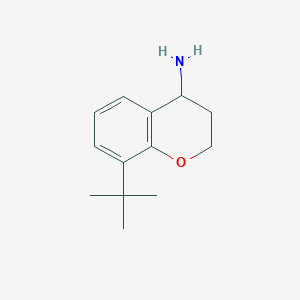 molecular formula C13H19NO B1386075 8-(tert-Butyl)chroman-4-amine CAS No. 890839-83-5