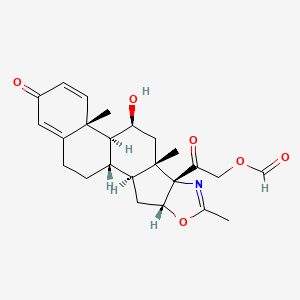 molecular formula C24H29NO6 B13860752 Deflazacort-21 Formate 