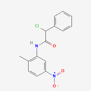 molecular formula C15H13ClN2O3 B1386076 2-Chloro-N-(2-methyl-5-nitrophenyl)-2-phenylacetamide CAS No. 1098355-79-3