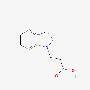 molecular formula C12H13NO2 B1386078 3-(4-methyl-1H-indol-1-yl)propanoic acid CAS No. 1094654-47-3