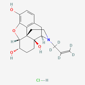 molecular formula C19H24ClNO4 B13860789 6alpha-Naloxol-d5 Hydrochloride 