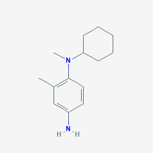 molecular formula C14H22N2 B1386079 N1-Cyclohexyl-N1,2-dimethylbenzene-1,4-diamine CAS No. 1094497-09-2