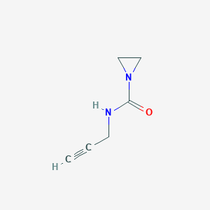 molecular formula C6H8N2O B138608 N-prop-2-ynylaziridine-1-carboxamide CAS No. 142238-08-2