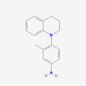 molecular formula C16H18N2 B1386081 4-[3,4-Dihydro-1(2H)-quinolinyl]-3-methylaniline CAS No. 1094746-54-9