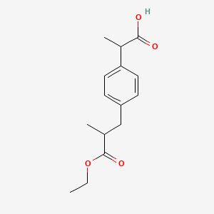 molecular formula C15H20O4 B13860814 Des-2-(4-Isobutyl) 3-Ethoxy-2-methyl-3-oxo Ibuprofen 