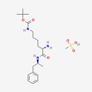 molecular formula C21H37N3O6S B13860888 Boc-Lisdexamfetamine 