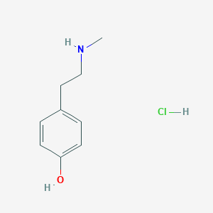 molecular formula C9H14ClNO B138609 N-Methyltyramine hydrochloride CAS No. 13062-76-5