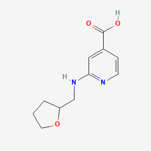 B1386092 2-[(Tetrahydro-2-furanylmethyl)amino]-isonicotinic acid CAS No. 1019452-63-1