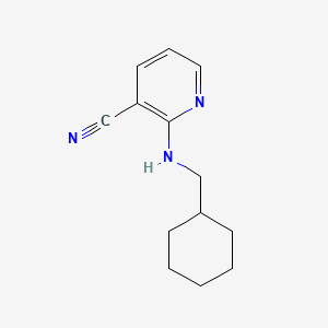 2-[(Cyclohexylmethyl)amino]nicotinonitrile