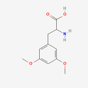 molecular formula C11H15NO4 B1386096 2-Amino-3-(3,5-dimethoxyphenyl)propanoic acid CAS No. 7636-27-3