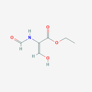 molecular formula C6H9NO4 B13860974 ethyl (E)-2-formamido-3-hydroxyprop-2-enoate 