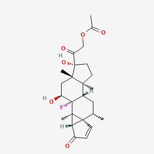 molecular formula C25H33FO6 B13861018 Lumi-6alpha-Methylprednisolone 21-Acetate 