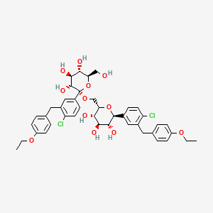 molecular formula C42H48Cl2O12 B13861029 Dapagliflozin Dimer 