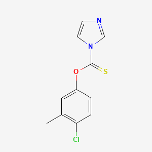 molecular formula C11H9ClN2OS B13861034 O-(4-Chloro-3-methylphenyl) 1H-imidazole-1-carbothioate 