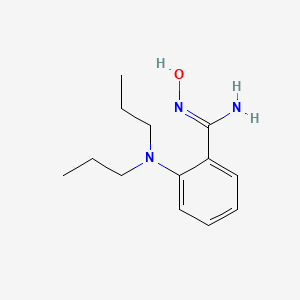 molecular formula C13H21N3O B1386104 2-(Dipropylamino)-N'-hydroxybenzenecarboximidamide CAS No. 1021244-38-1