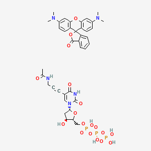 molecular formula C38H42N5O18P3 B13861046 5(6)-Tetramethyl Rhodamine Carboxylic Amide-dUTP 