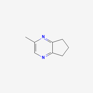 molecular formula C8H10N2 B13861106 2-Methyl-6,7-dihydro-5H-cyclopentapyrazine CAS No. 23747-46-8