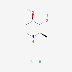 molecular formula C6H14ClNO2 B13861117 6-Deoxyfagomine Hydrochloride 