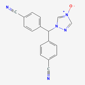 molecular formula C17H11N5O B13861124 Letrozole N-Oxide 