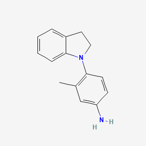 molecular formula C15H16N2 B1386114 4-(Indolin-1-yl)-3-methylaniline CAS No. 1094497-11-6