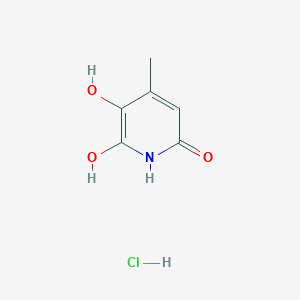 molecular formula C6H8ClNO3 B13861205 3,6-Dihydroxy-4-methyl-2(1H)-pyridinone Hydrochloride Dihydrate 