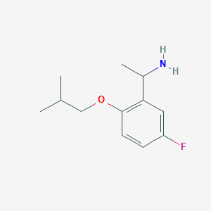 B1386124 1-(5-Fluoro-2-isobutoxyphenyl)-ethylamine CAS No. 1019554-62-1