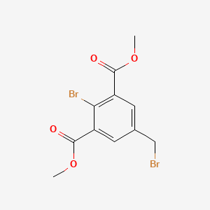 molecular formula C11H10Br2O4 B13861249 Dimethyl 2-bromo-5-(bromomethyl)benzene-1,3-dicarboxylate 