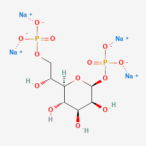 molecular formula C7H12Na4O13P2 B13861267 D-Glycero-beta-D-manno-heptose 1,7-Biphosphate Tetrasodium Salt 