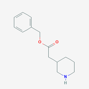 molecular formula C14H19NO2 B13861285 Benzyl 2-piperidin-3-ylacetate 