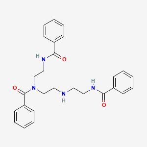 molecular formula C27H30N4O3 B13861295 N-(2-Benzamidoethyl)-N-(2-((2-benzamidoethyl)amino)ethyl)benzamide 