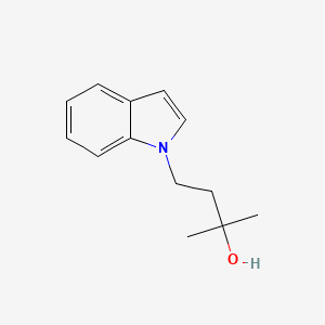 molecular formula C13H17NO B13861386 4-Indol-1-yl-2-methyl-butan-2-ol 