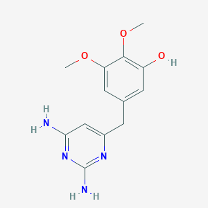 molecular formula C13H16N4O3 B13861414 3-Desmethyl trimethoprim 