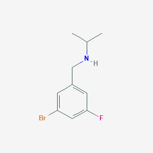 molecular formula C10H13BrFN B1386142 [(3-Bromo-5-fluorophenyl)methyl](propan-2-yl)amine CAS No. 1094484-97-5