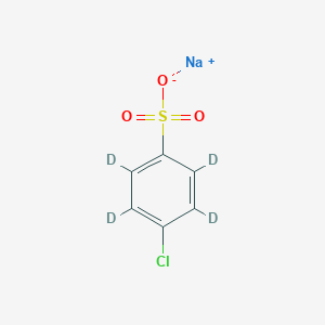 molecular formula C6H4ClNaO3S B13861421 4-Chlorobenzenesulfonic Acid-d4 Sodium Salt 