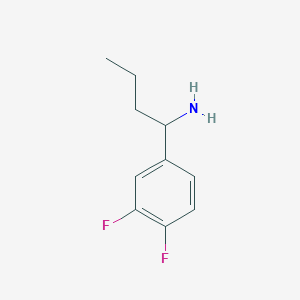 molecular formula C10H13F2N B1386148 1-(3,4-Difluorophenyl)butylamine CAS No. 1020970-03-9